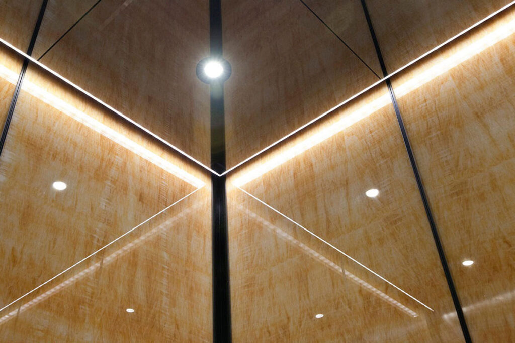 نور مخفی برای آسانسور